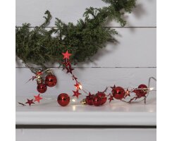 LED-Minilichterkette, XMAS, 10 warmweiße LEDs