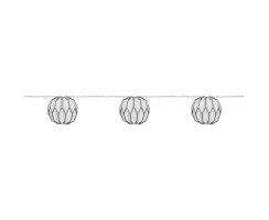 LED-Minilichterkette, ORIGAM, 10 warmweiße LEDs