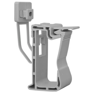 Sammelhalter mit Sockelteil, SPEEDCLIP, Polypropylen, grau