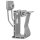 Sammelhalter mit Sockelteil, SPEEDCLIP, Polypropylen, grau