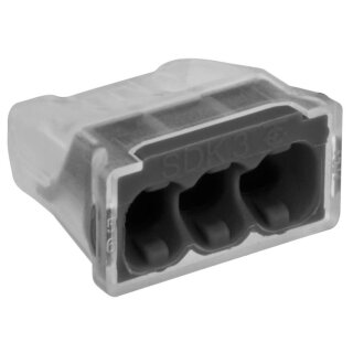 Steckklemme, 0,5 - 2,5 mm², transparent/anthrazit