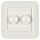 Dreh-Aus- UP-DOPPEL-Dimmer, 2 x 15-110W/VA oder 2 x 5-40W/LED, Phasenanschnitt, reinweiß