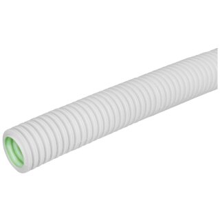 flexibles mittleres Polyolefine- Isolierrohr, metrisch, gewellt, grau