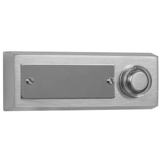 AP-Klingeltaster, 24V/1A, Messing vernickelt, unbeleuchtet