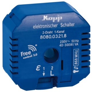 Funk-UP-Empfänger, FREE CONTROL 3.0, Schalter, 1-Kanal