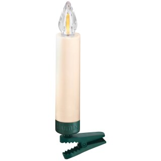 kabellose Kerzen, LUMIX SUPERLIGHT FLAME, helles warmweißes flammenähnliches Licht, elfenbeinfarben
