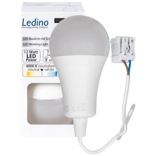 LED-Baulicht, AGL, LED/230V/12W (80W), 1160 lm, 4000K, opal/weiß