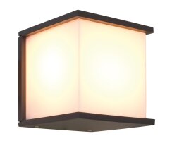 LED-Außenwandleuchte, BOX CUBE, 1 x E27/15W
