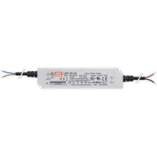 LED-Netzteil, 24V-DC/25-60W, Kunststoffgehäuse