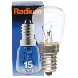 Kühlschranklampe, E14, Birnenform, klar