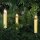 LED-Weihnachtsbaumkette, klar/elfenbein, E10