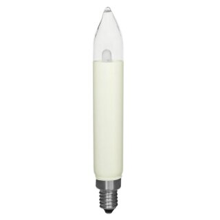 LED-Schaftkerze, E10/8-34V, warmweiß