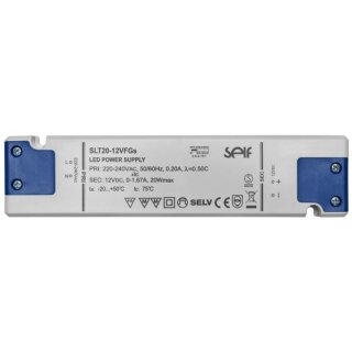 LED-Netzteil, 12V-DC/20-96W, superflach