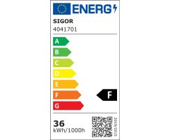 LED-Aufbauleuchte, LED/36W, 3.600 lm, mit Mikroprismen, UGR <19