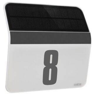 LED-Solar- Hausnummernleuchte, LED/0,03W, mit Dämmerungssensor