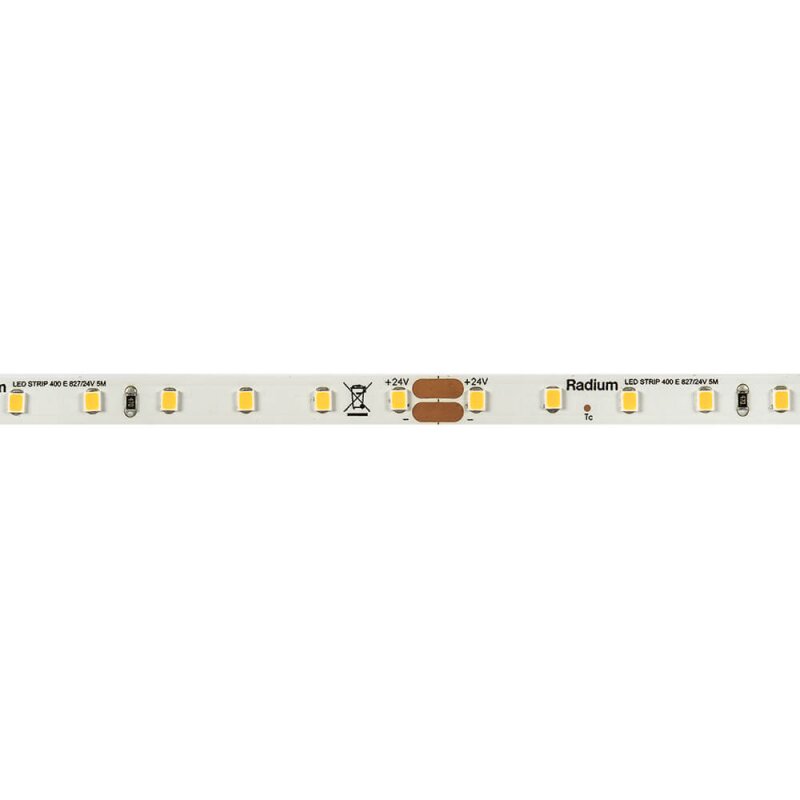 LED-Flexstreifen, 5m 400 LEDs, 24V/60W-3000K, IP20, RADIUM RSTA3605 3000K 1.452 lm/m