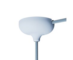 Lampenbaldachin aus Silikon mit zentraler Bohrung und vorgesehenem Seitenloch (Kit)