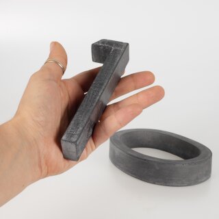 Buchstaben BETALY®  A-D Beton, feinem Marmor, Quarz und Flussand H 150