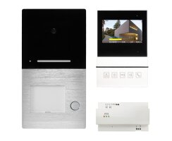 Türsprechanlagen Video-Set, VILLA-BASIC, Aufputz, 2-Draht-BUS-Technik