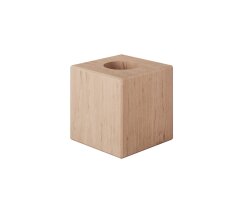 Holz Tischlampe MOSAIC – Lampensockel aus Erlenholz (Creative Cables)